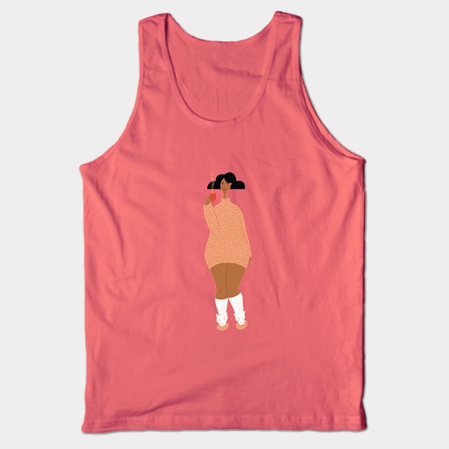 Cozy mood Tank Top by damppstudio